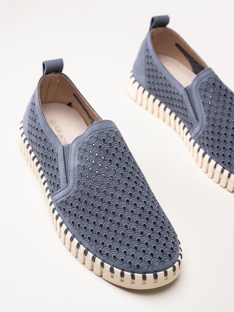 Ilse Jacobsen - Tulip Men - Blå slip on skor