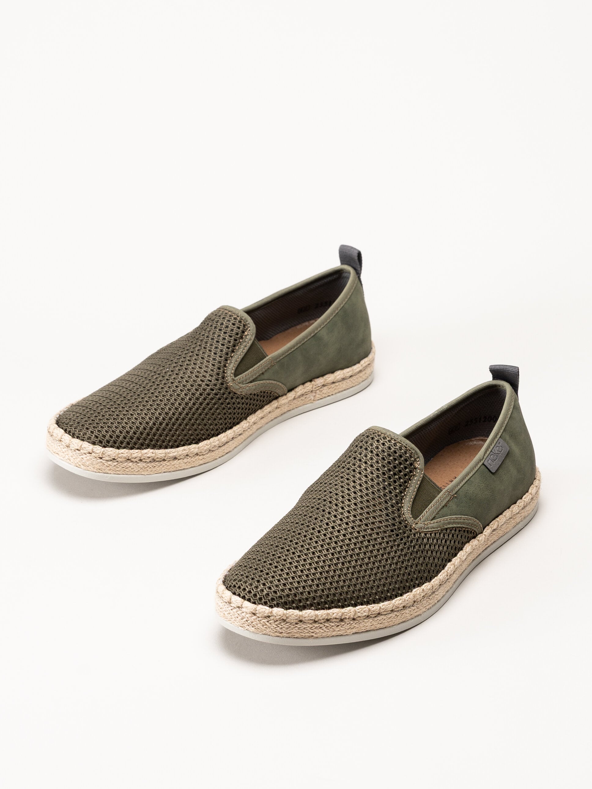 Rieker - Gröna slip on skor