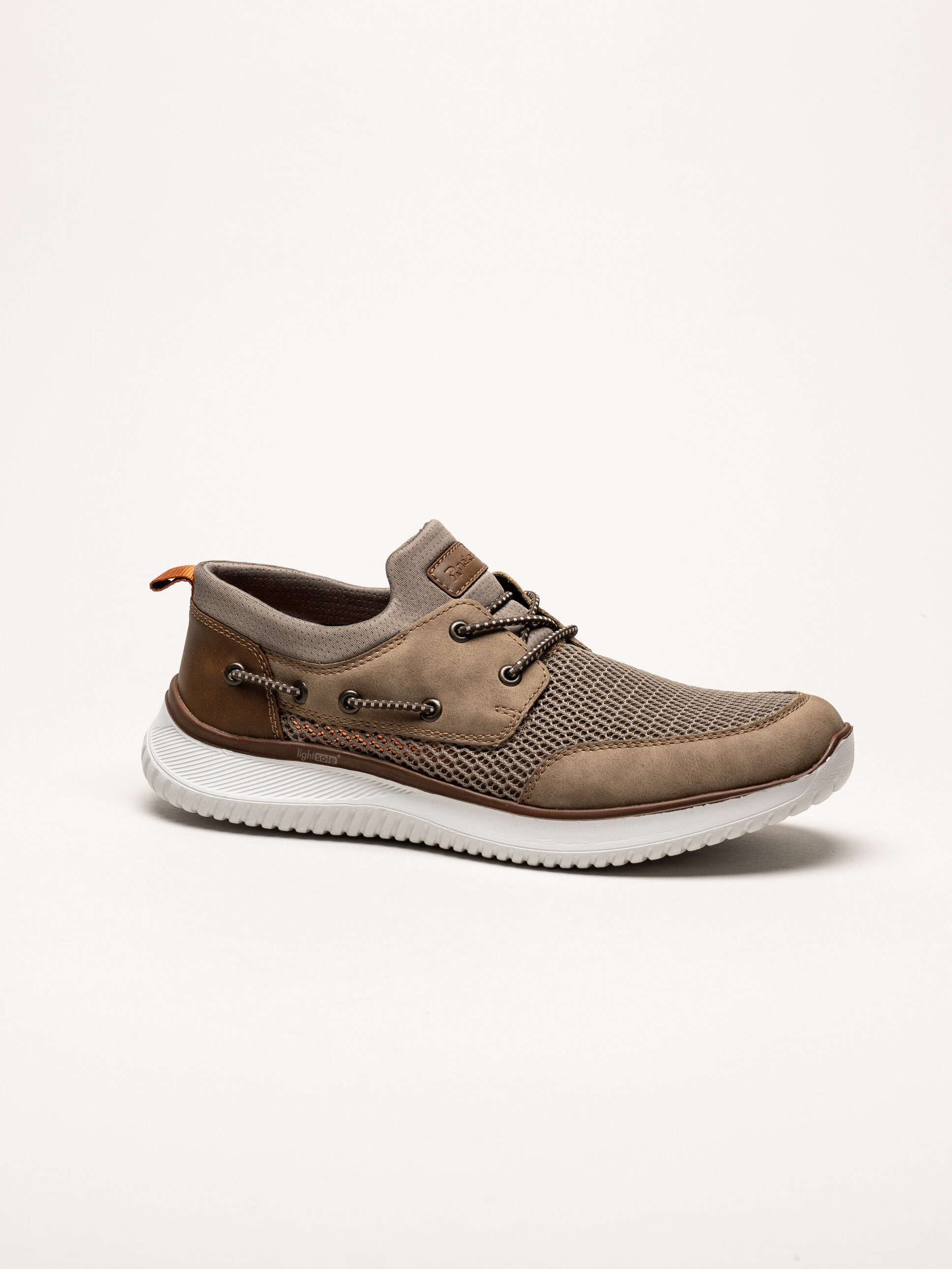 Rieker - Beige sneakers i textil