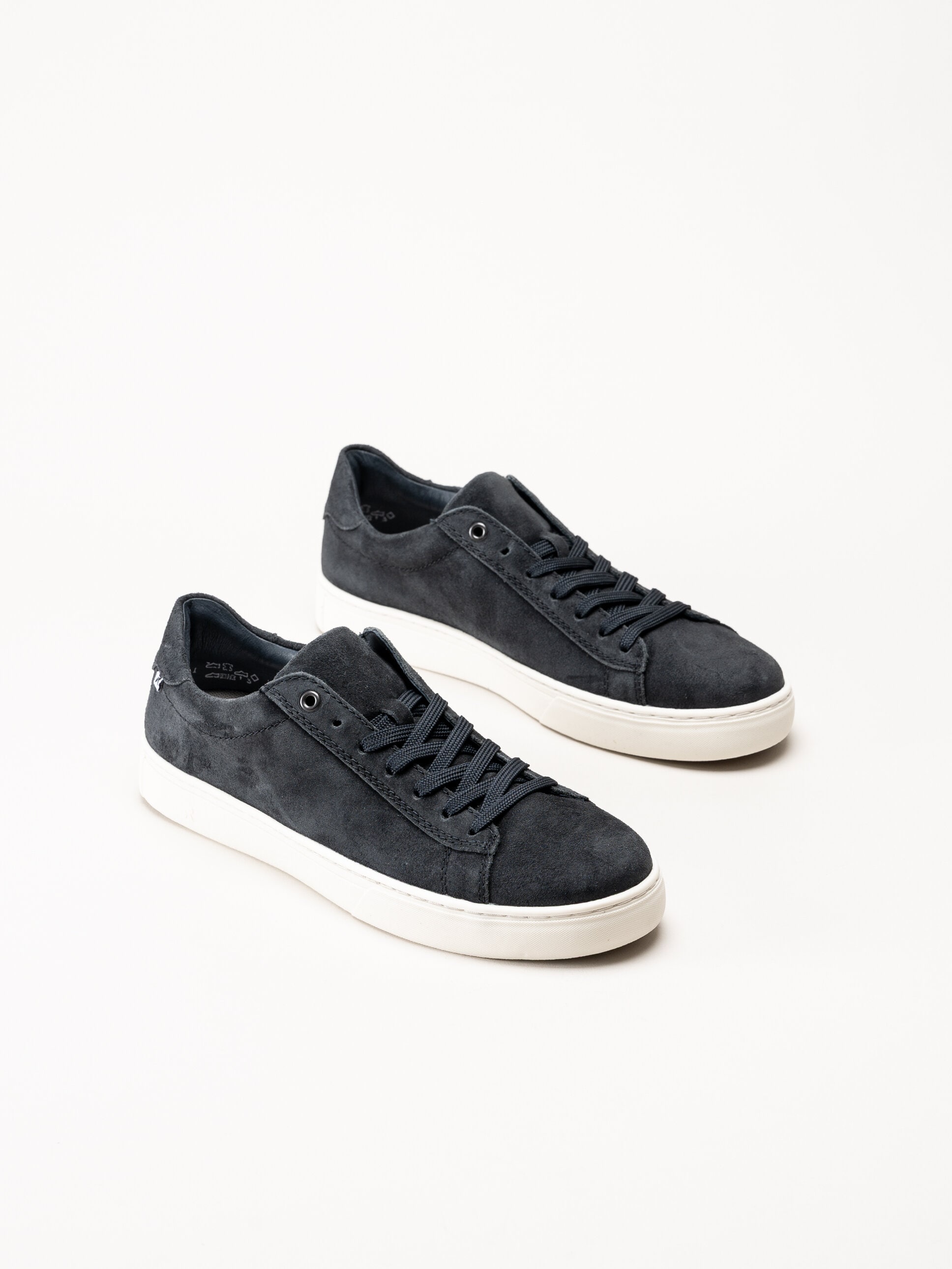 Rieker - Mörkblå sneakers i mocka