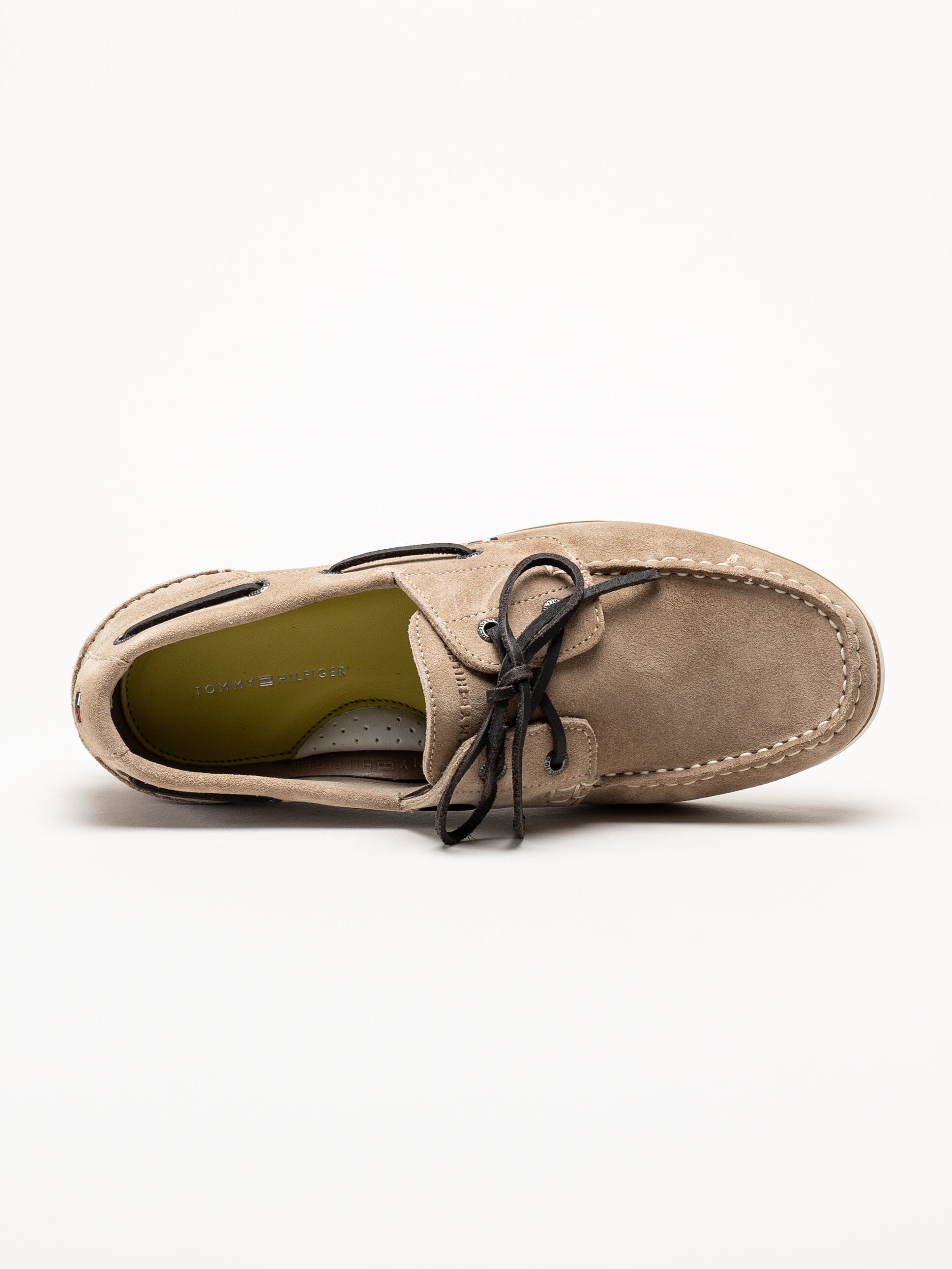Tommy Hilfiger - Boat Shoe Suede - Beige seglarskor i mocka