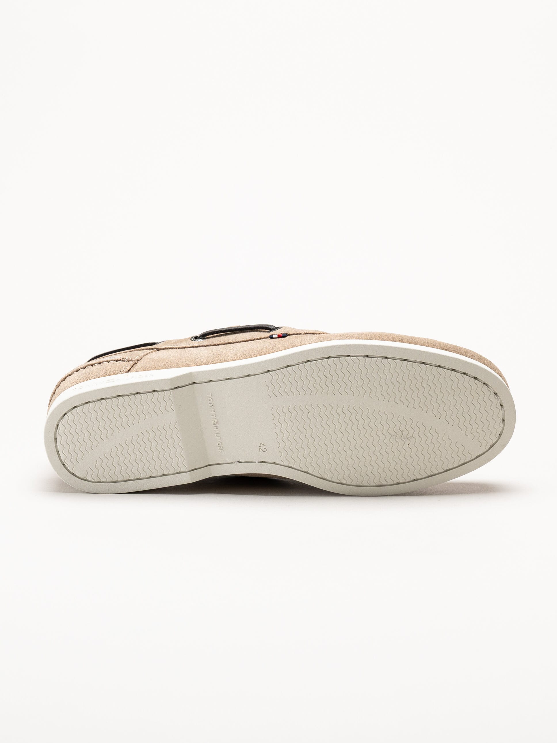 Tommy Hilfiger - Boat Shoe Suede - Beige seglarskor i mocka