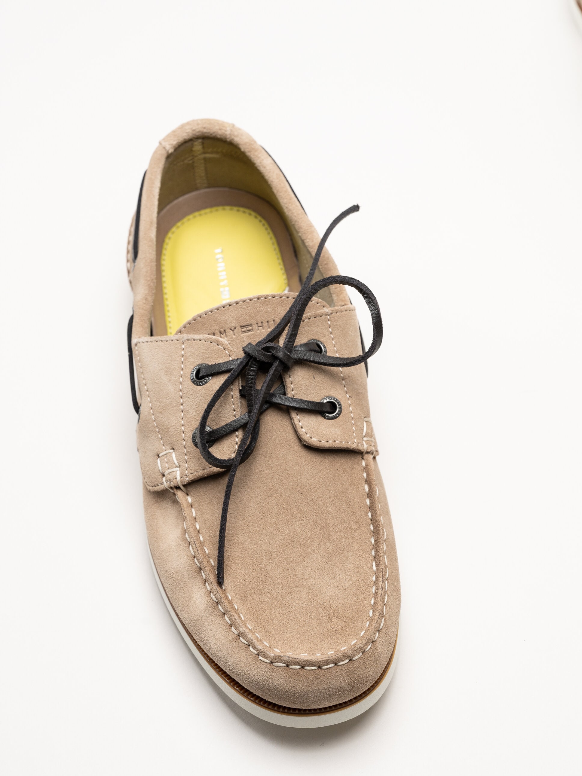 Tommy Hilfiger - Boat Shoe Suede - Beige seglarskor i mocka