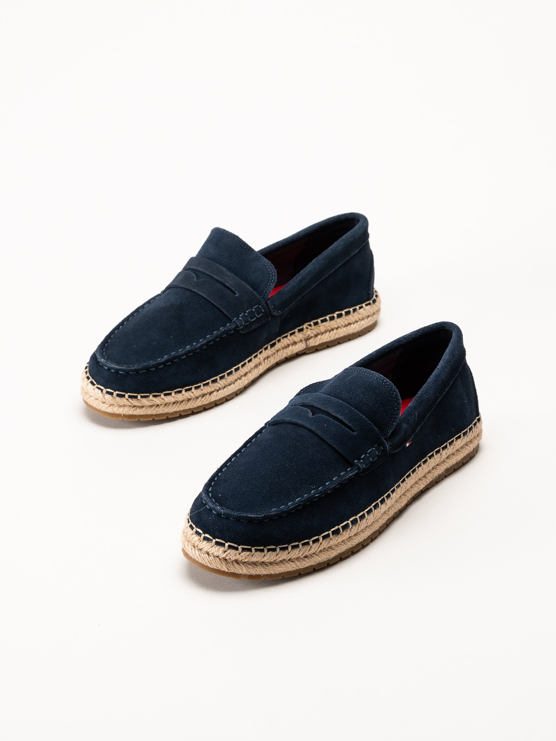 Tommy Hilfiger - Flexible Hilfiger - Mörkblå espadrillos i mocka