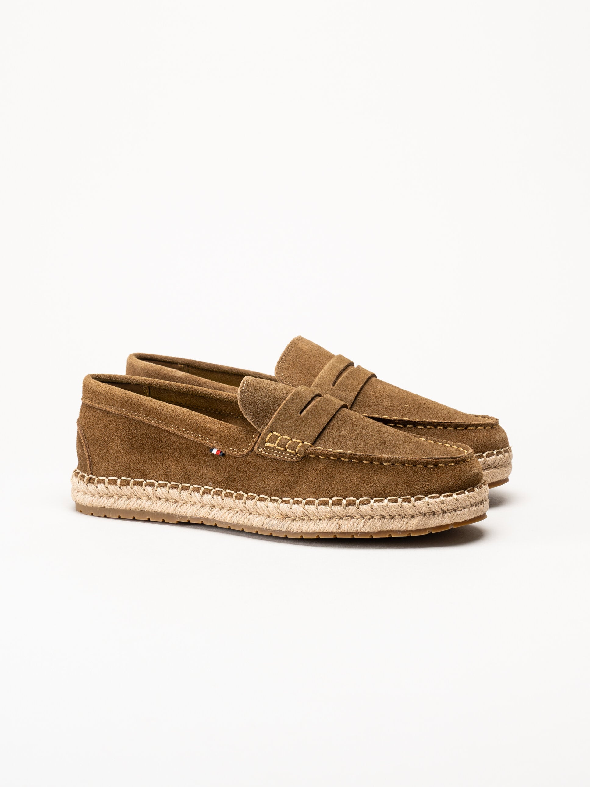 Tommy Hilfiger - Flexible Hilfiger Espadrille - Bruna espadrillos i mocka