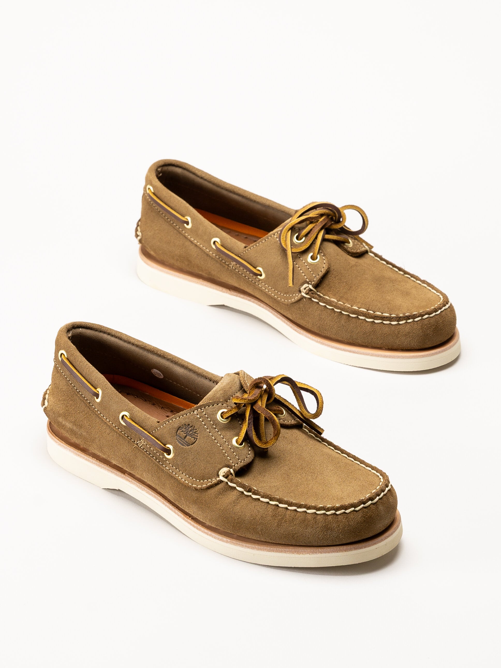 Timberland - Crafted 2 Eye - Ljusbruna seglarskor i mocka