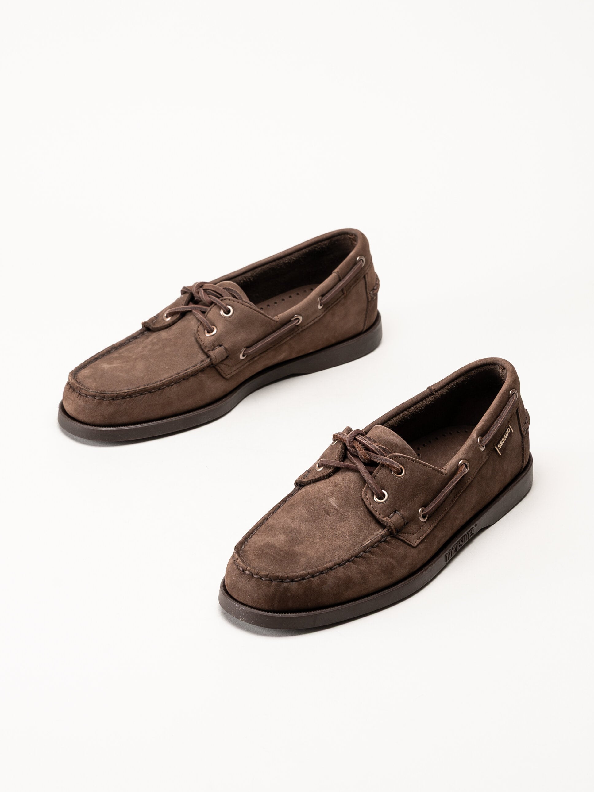 Sebago - Portland - Mörkbruna seglarskor i nubuck