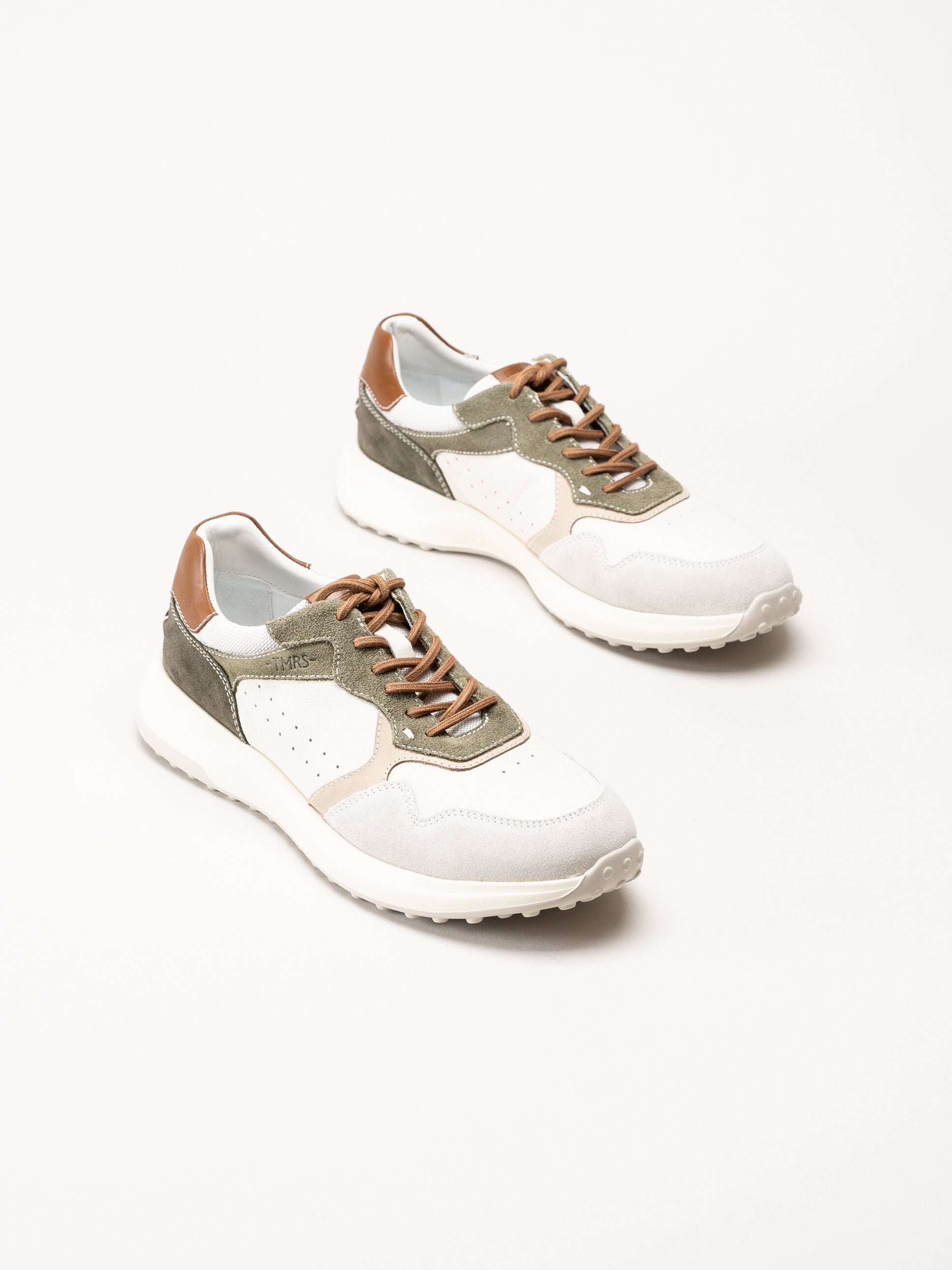 Tamaris Men - Beige sneakers i mocka