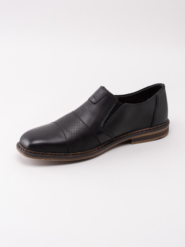 14201016 Rieker B1765-00 Svarta loafers i skinn-2