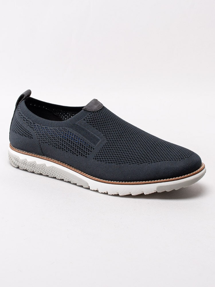 Hush Puppies - Expert Mt Slip On - Mörkblå loafers i sportig look