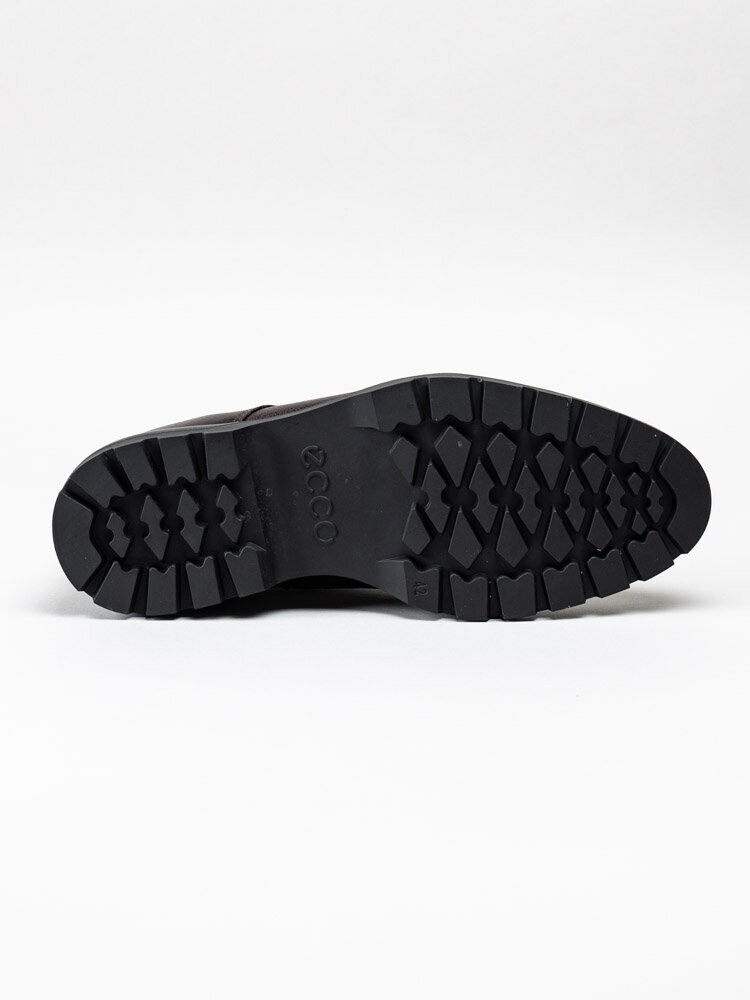 Ecco - Citytray Avant M - Bruna snörskor i skinn