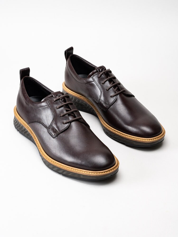 Ecco - St.1 Hybrid GTX - Bruna snörskör i skinn