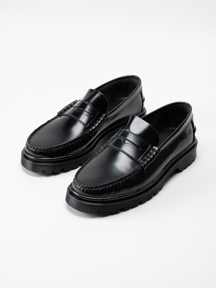 Playboy Footwear - Austin - Svarta loafers i skinn