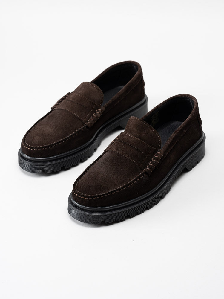 Playboy Footwear - Austin - Bruna loafers i mocka