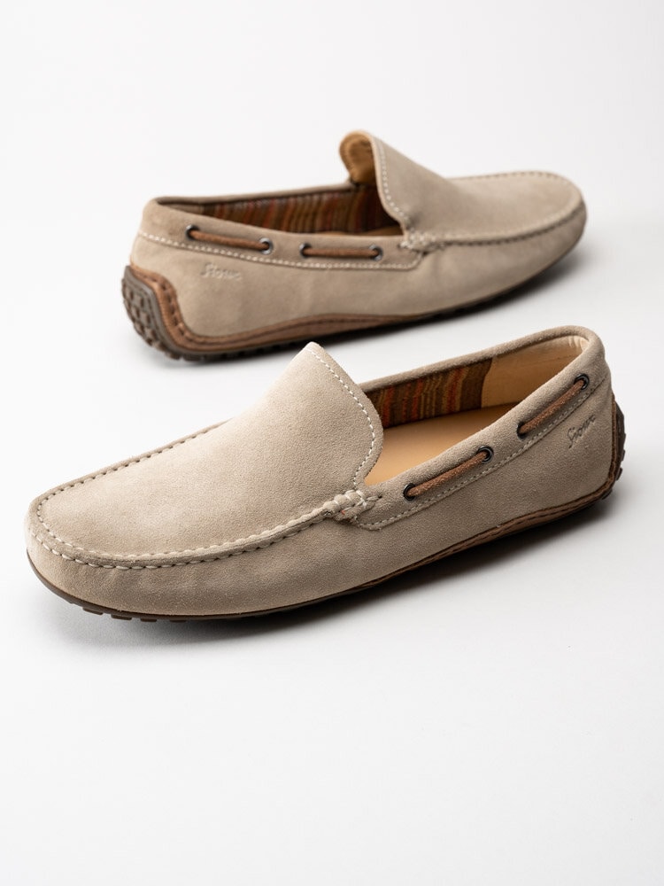 Sioux - Callimo - Beige loafers i mocka