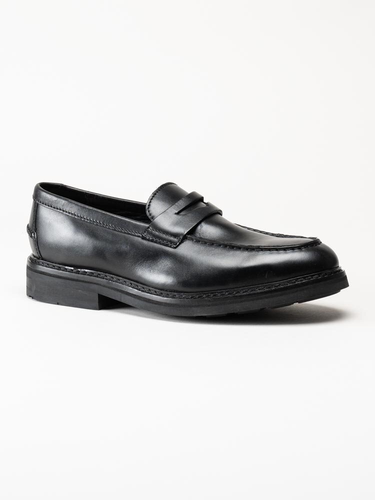 Clarks - CraftEvan Ease - Svarta loafers i skinn