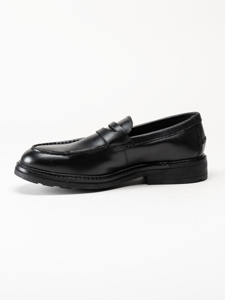 Clarks - CraftEvan Ease - Svarta loafers i skinn