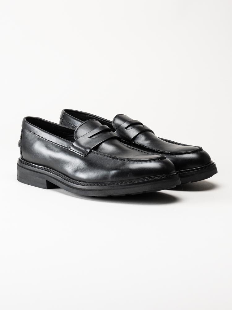 Clarks - CraftEvan Ease - Svarta loafers i skinn