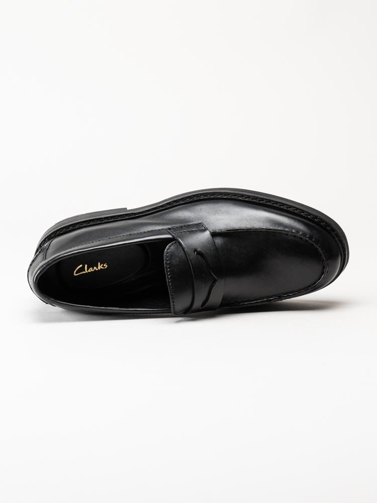 Clarks - CraftEvan Ease - Svarta loafers i skinn