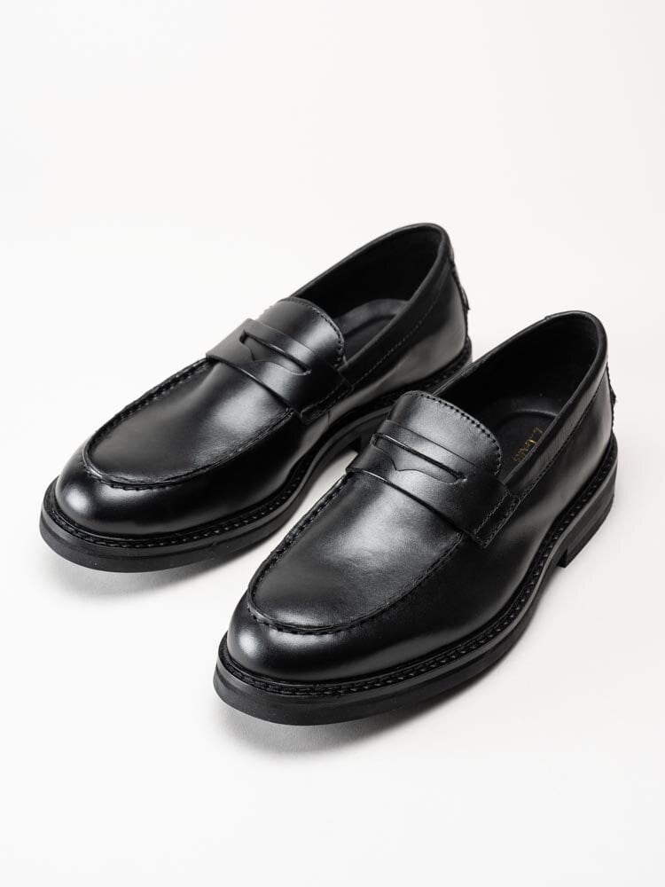 Clarks - CraftEvan Ease - Svarta loafers i skinn