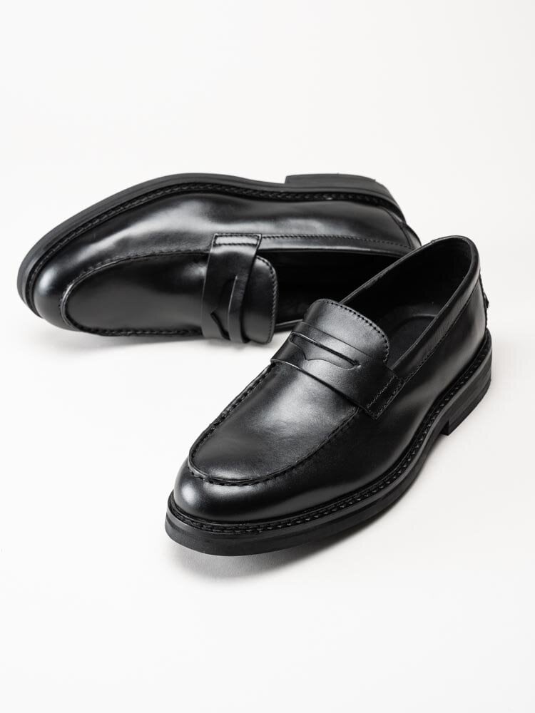 Clarks - CraftEvan Ease - Svarta loafers i skinn