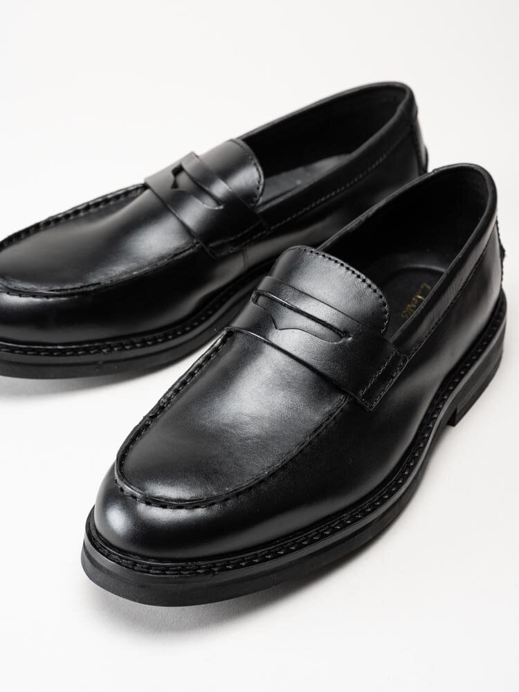 Clarks - CraftEvan Ease - Svarta loafers i skinn