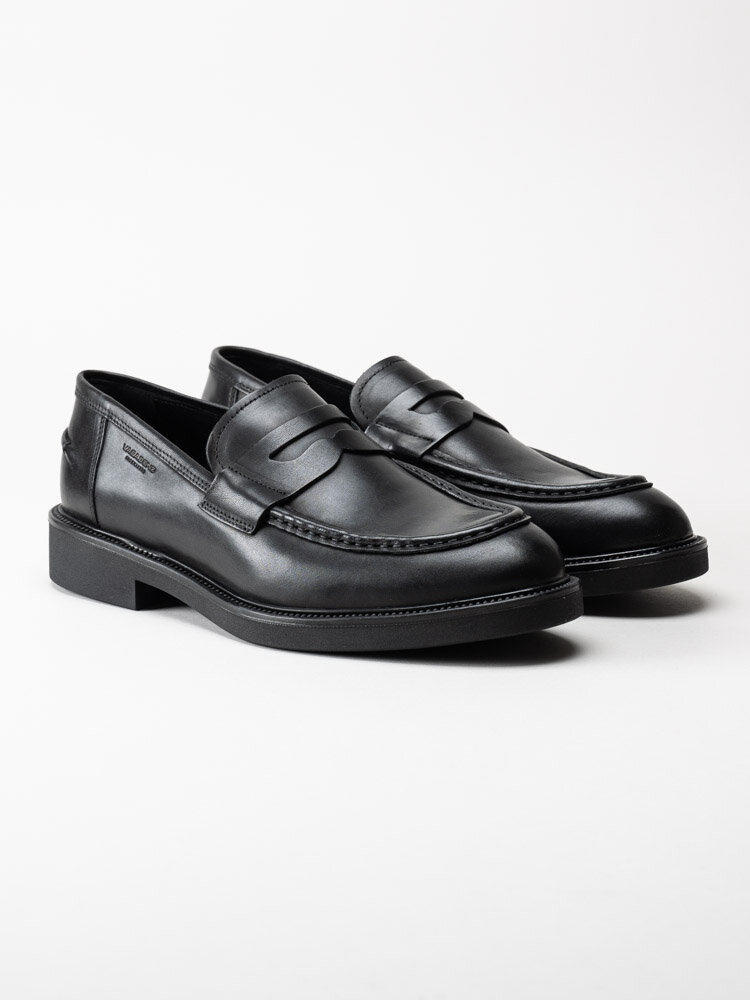 Vagabond - Alex M - Svarta loafers i skinn