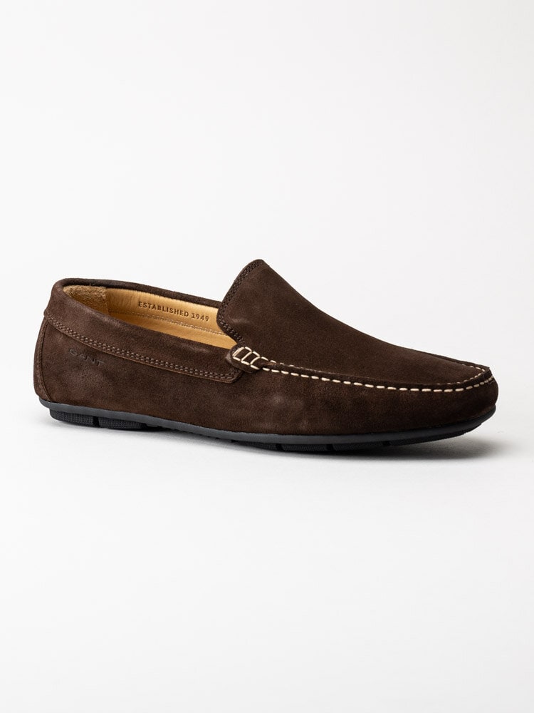 Gant Footwear - Mc Bay - Mörkbruna loafers i mocka