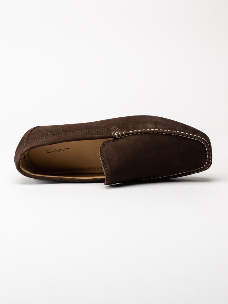 Gant Footwear - Mc Bay - Mörkbruna loafers i mocka