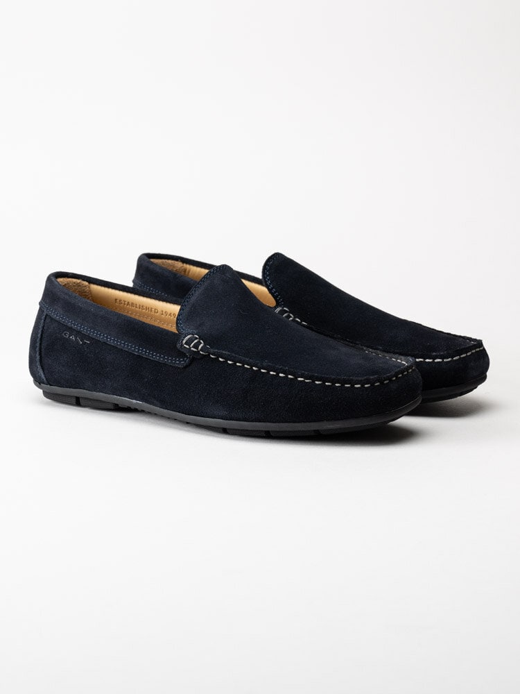 Gant Footwear - Mc Bay - Mörkblå loafers i mocka