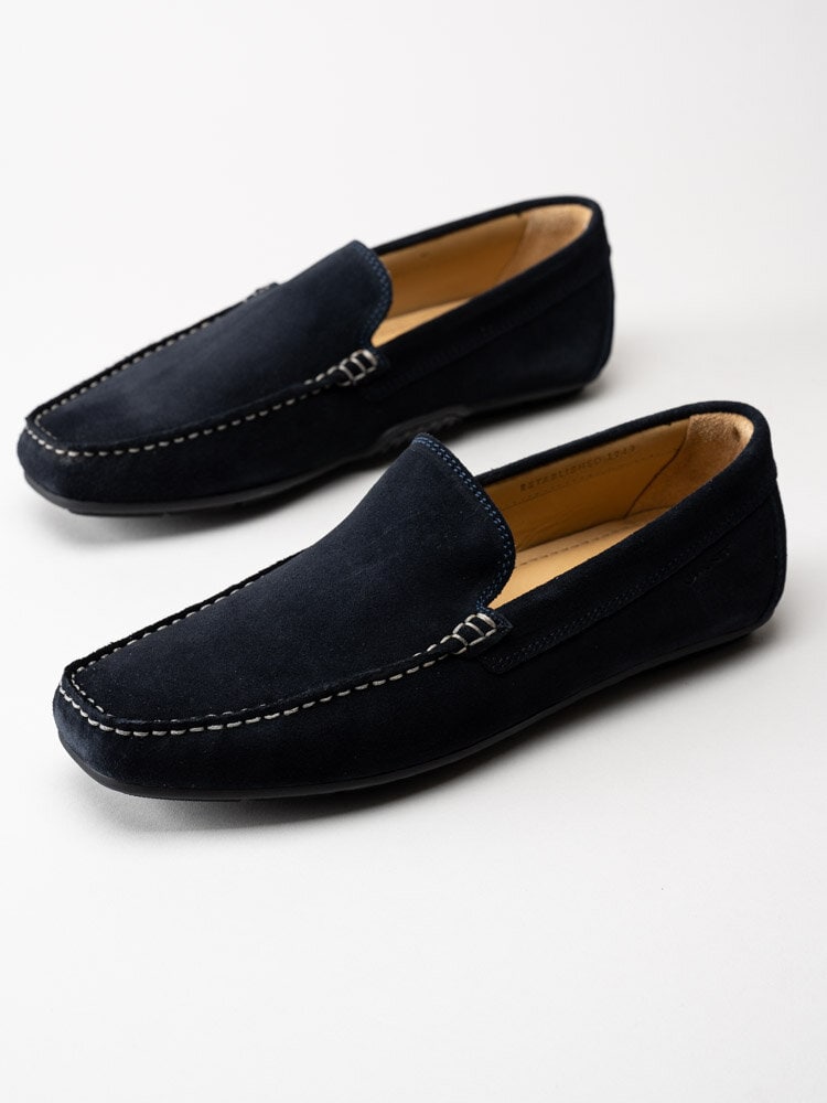 Gant Footwear - Mc Bay - Mörkblå loafers i mocka