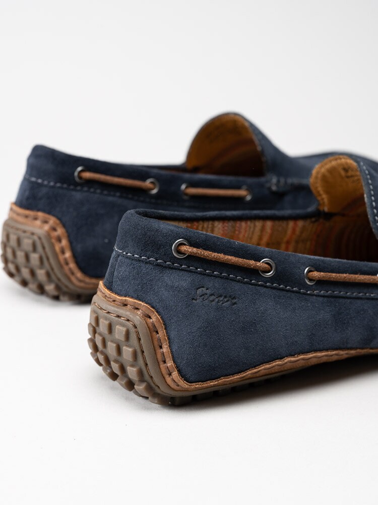 Sioux - Callimo - Mörkblå loafers i mocka