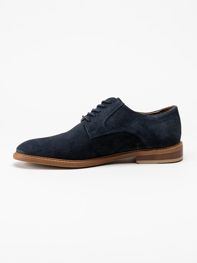 Hush Puppies - Tcuma Lace Up - Mörkblå snörskor i mocka