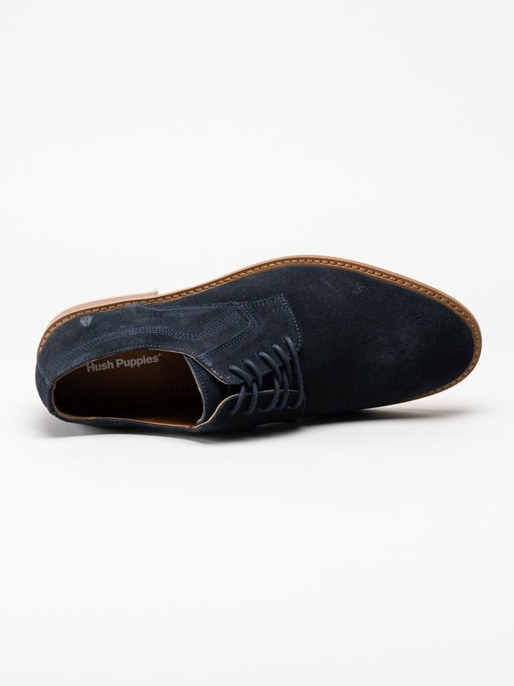 Hush Puppies - Tcuma Lace Up - Mörkblå snörskor i mocka