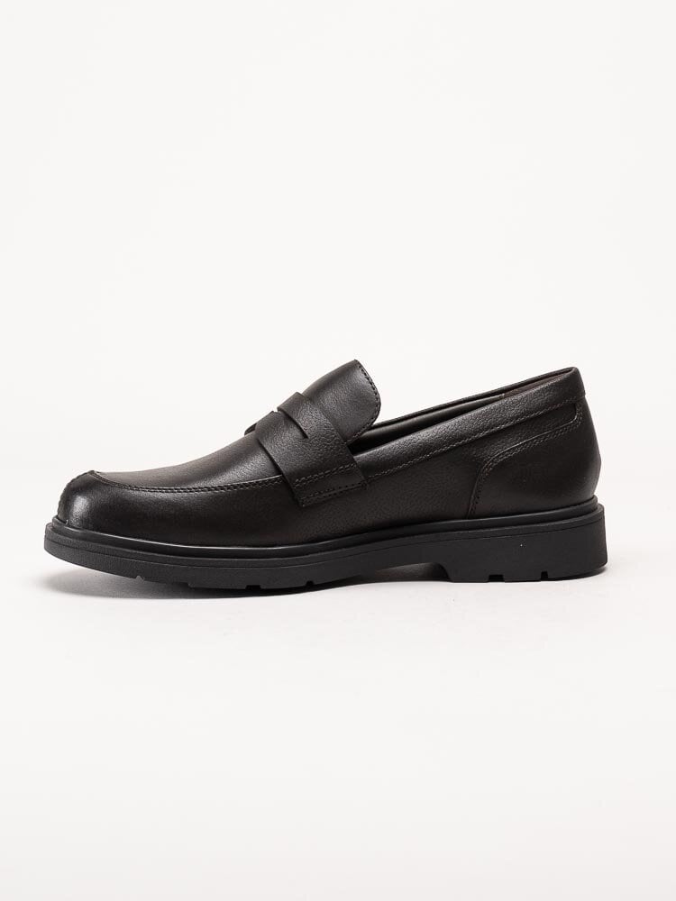 Geox - U Spherica EC1 - Mörkbruna loafers i skinn