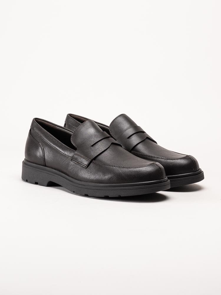 Geox - U Spherica EC1 - Mörkbruna loafers i skinn