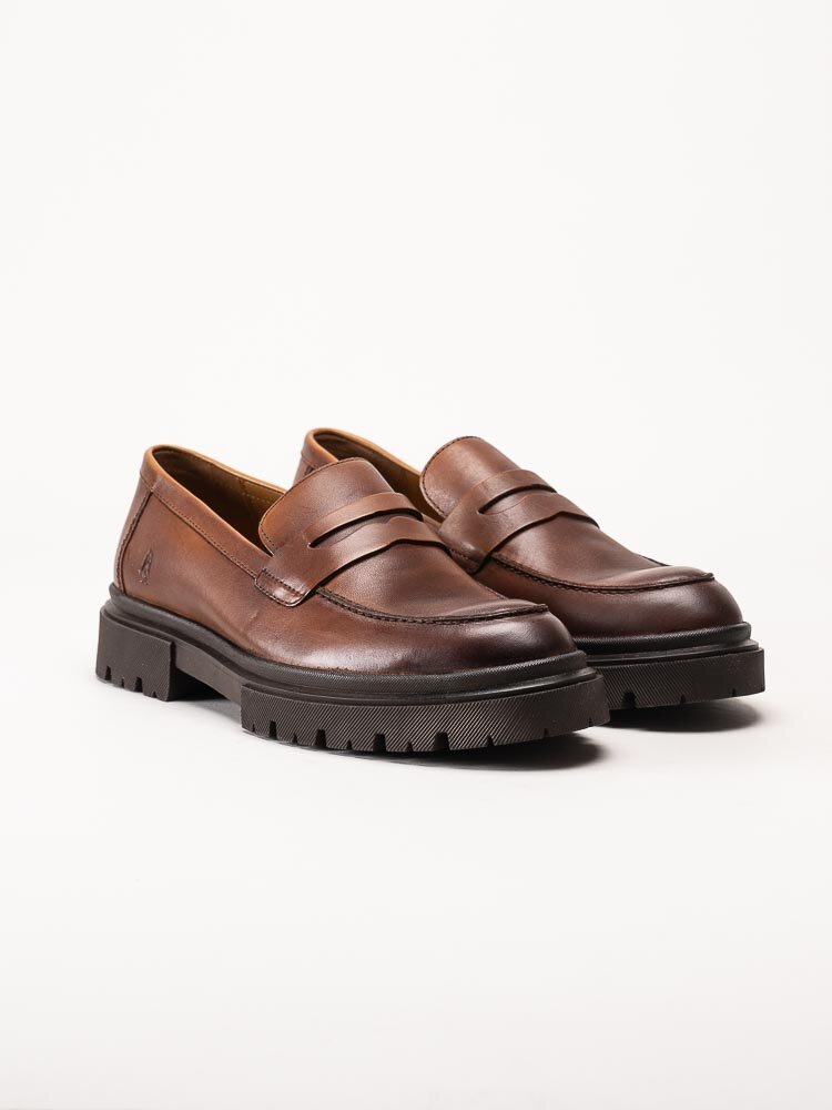 Hush Puppies - Zibi Penny - Bruna loafers i skinn