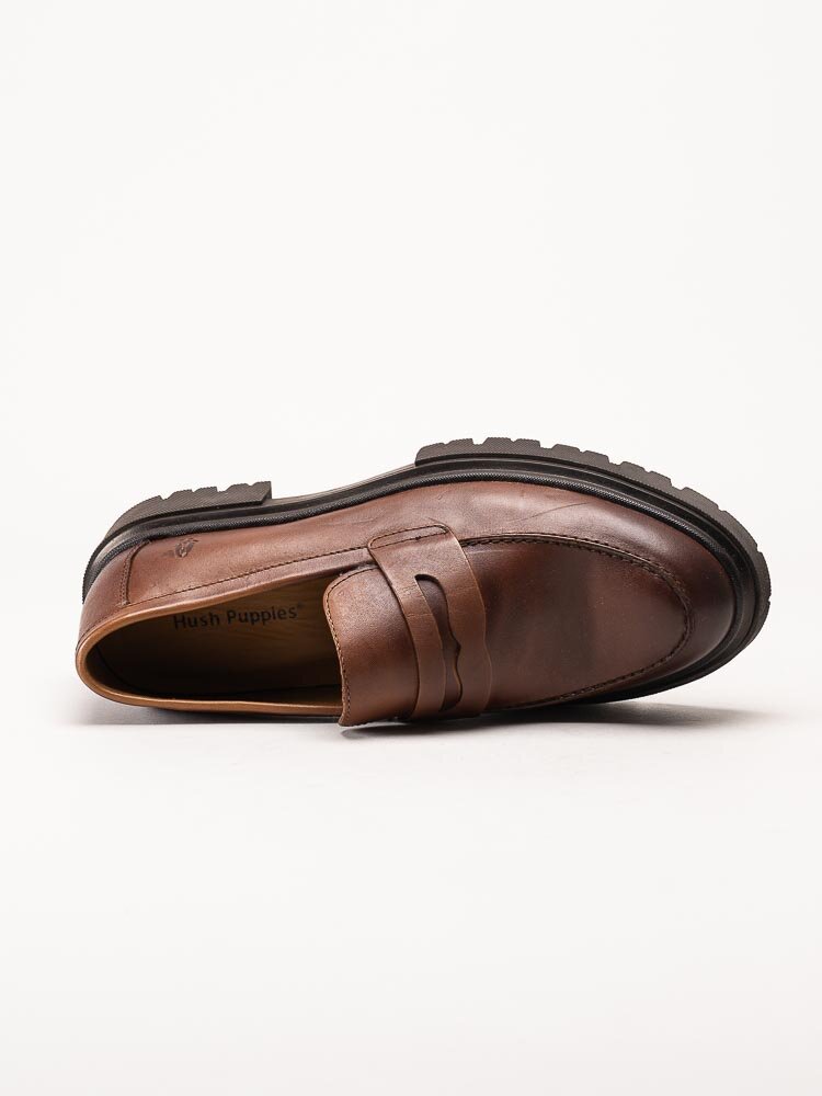 Hush Puppies - Zibi Penny - Bruna loafers i skinn