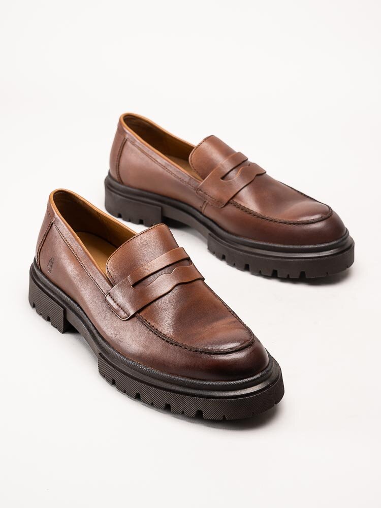 Hush Puppies - Zibi Penny - Bruna loafers i skinn