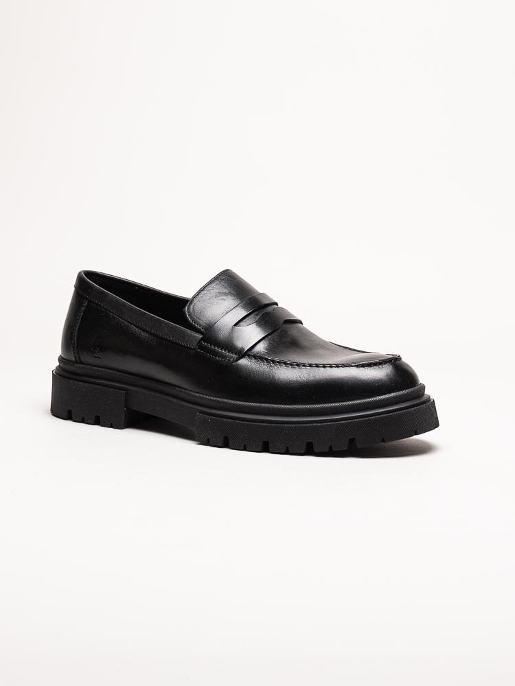 Hush Puppies - Zibi Penny - Svarta loafers i skinn