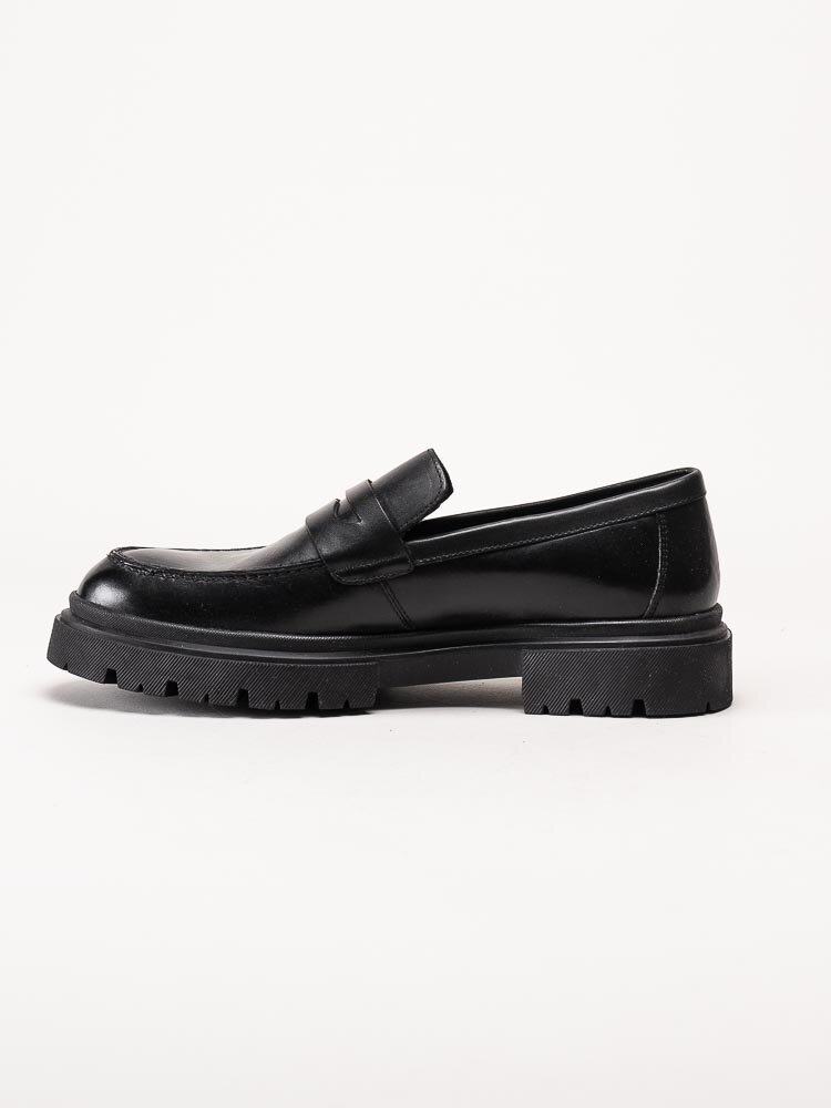 Hush Puppies - Zibi Penny - Svarta loafers i skinn