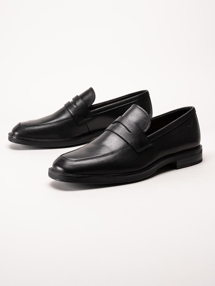 Vagabond - Andrew - Svarta pennyloafers i skinn