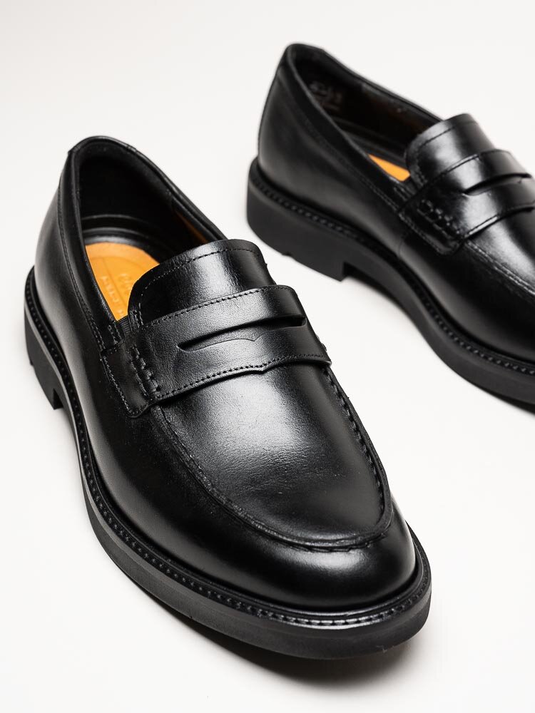 Ecco - Metropole London - Svarta loafers i skinn