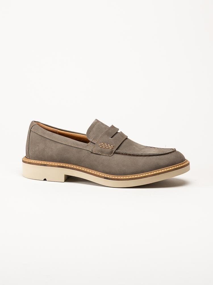 Ecco - Metropole London - Ljusgrå loafers i nubuck