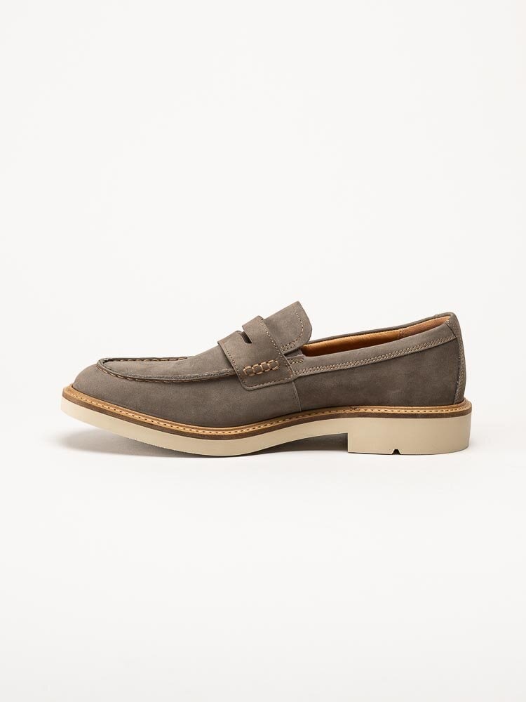 Ecco - Metropole London - Ljusgrå loafers i nubuck