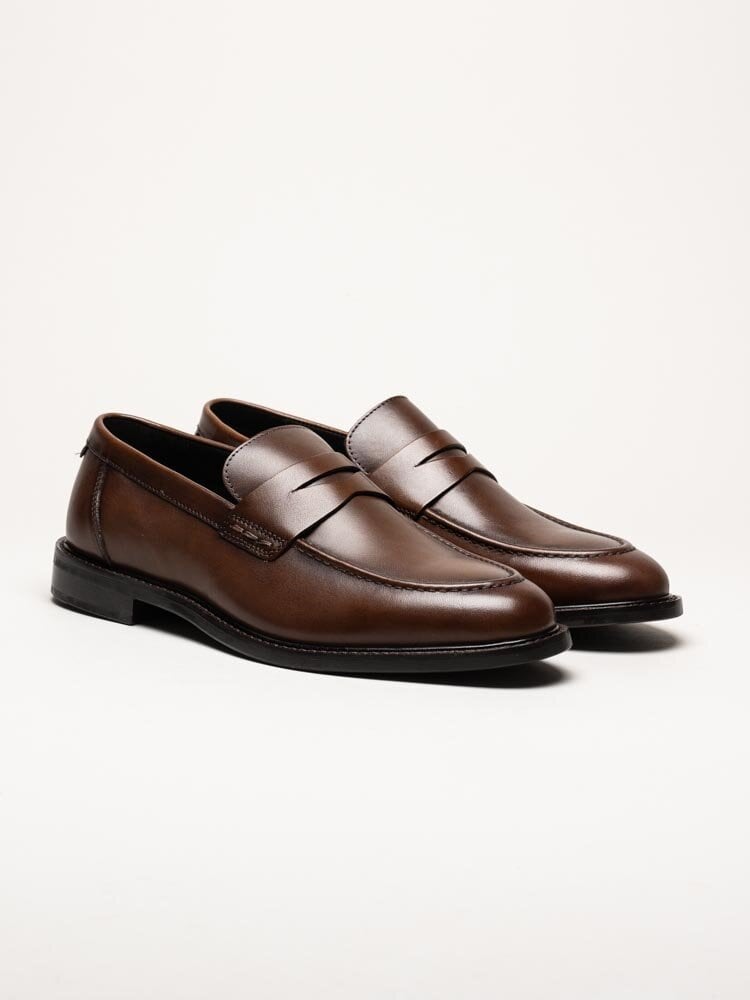 Gant Footwear - Lozham Loafer - Bruna pennyloafers i skinn