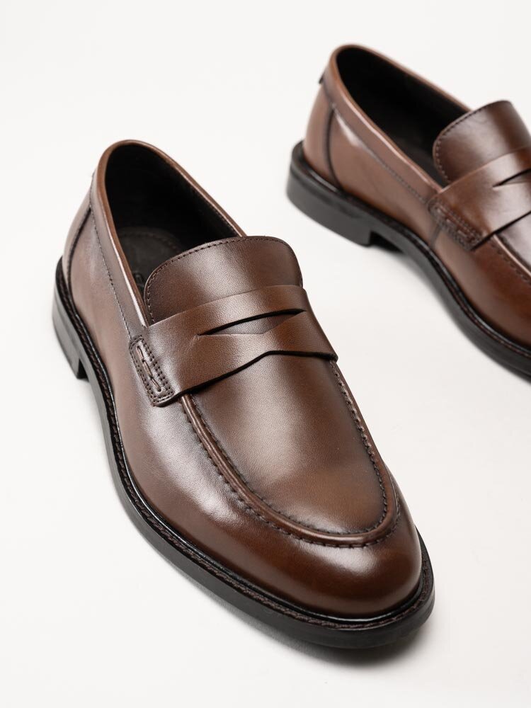 Gant Footwear - Lozham Loafer - Bruna pennyloafers i skinn