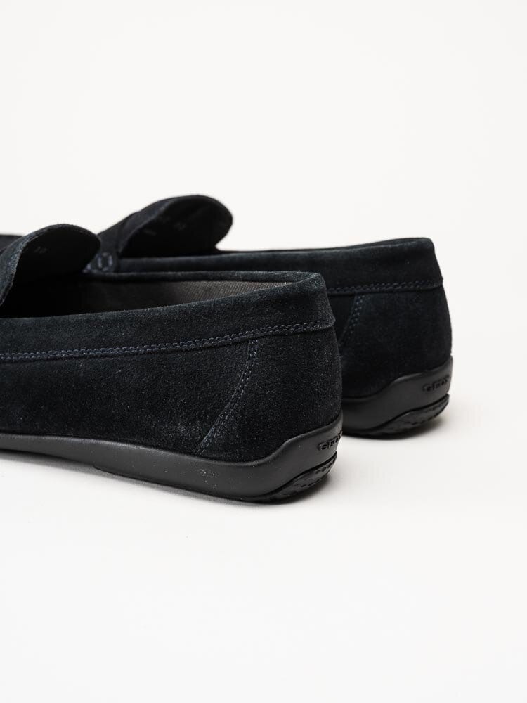Geox - U Ascanio C - Mörkblå loafers i mocka