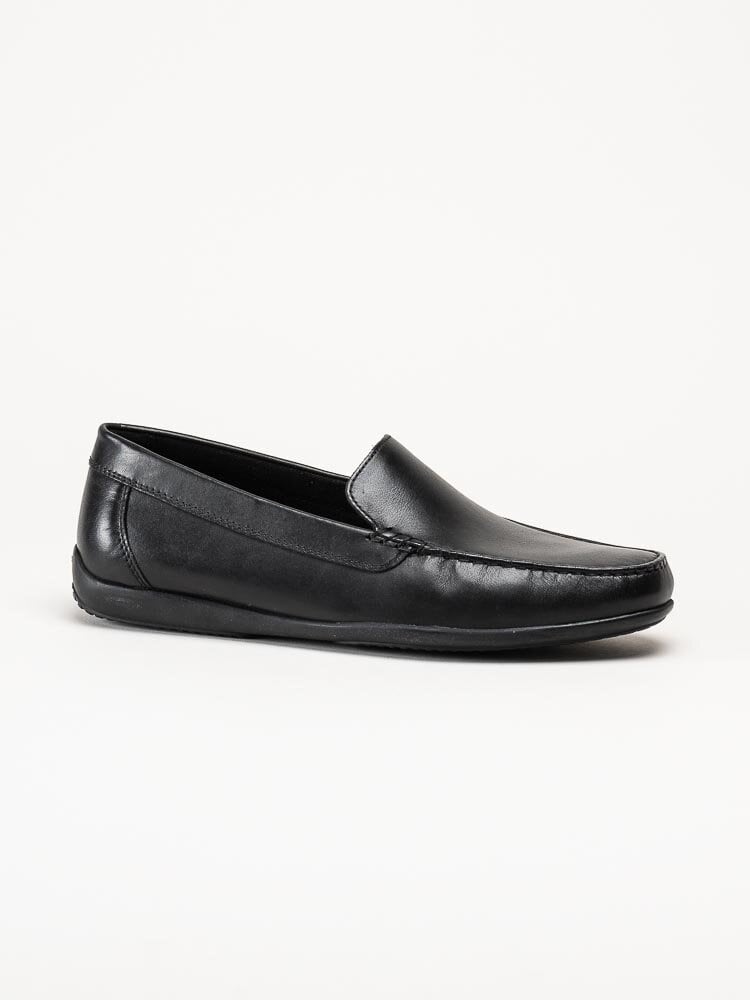 Geox - U Ascanio C - Svarta loafers i skinn