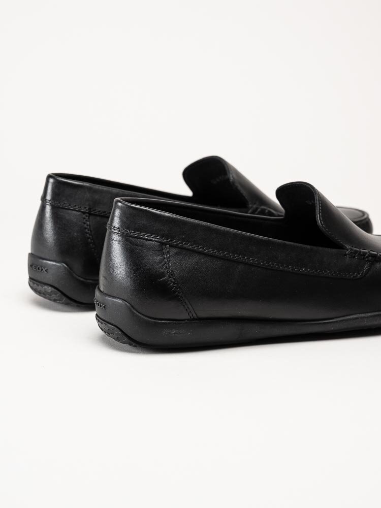 Geox - U Ascanio C - Svarta loafers i skinn